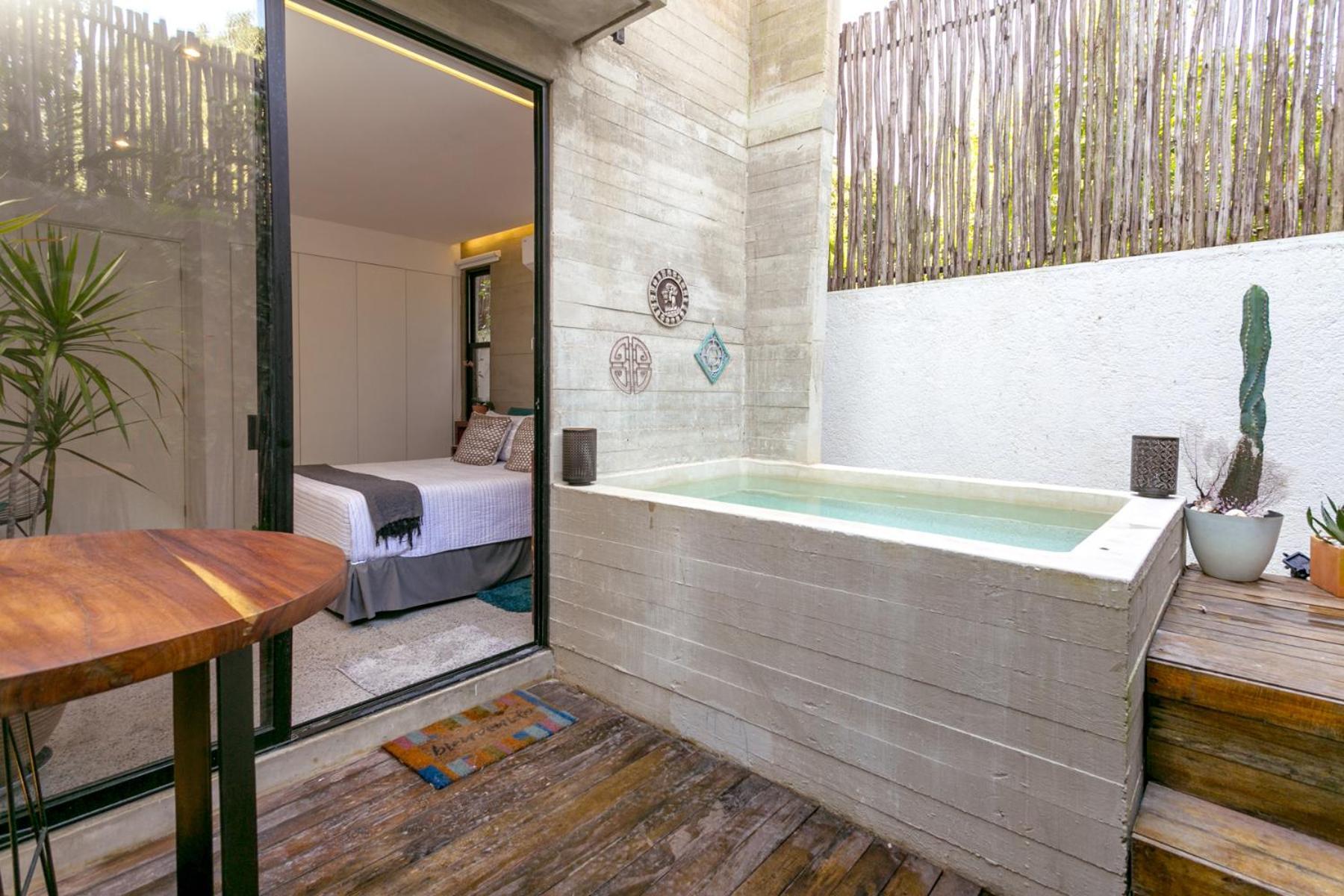 Apartment With Private Plunge Pool At Madara Tulum Earth 1 Exteriör bild